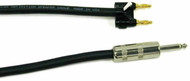 75FT Pro Speaker Cable 12 Gauge Jumbo 1/4" to Double Banana Plug USA Made NEW