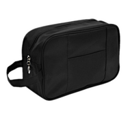 Umo Lorenzo Men's Travel Bag Dopp Kit Toiletry Bag Black Nylon
