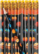 24-Pack Solar System Pencils Educational Learning Fun Express Classroom Wooden