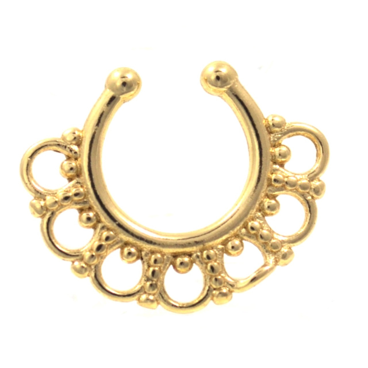 NZDLM Fake Septum Nose Ring Fake Nose Rings 20g Hoop Nose Ring Gold Rose  Gold Silver 8mm Non Pierced Clip Nose Ring Faux Body Piercing Jewelry for  Women Men, Stainless Steel :