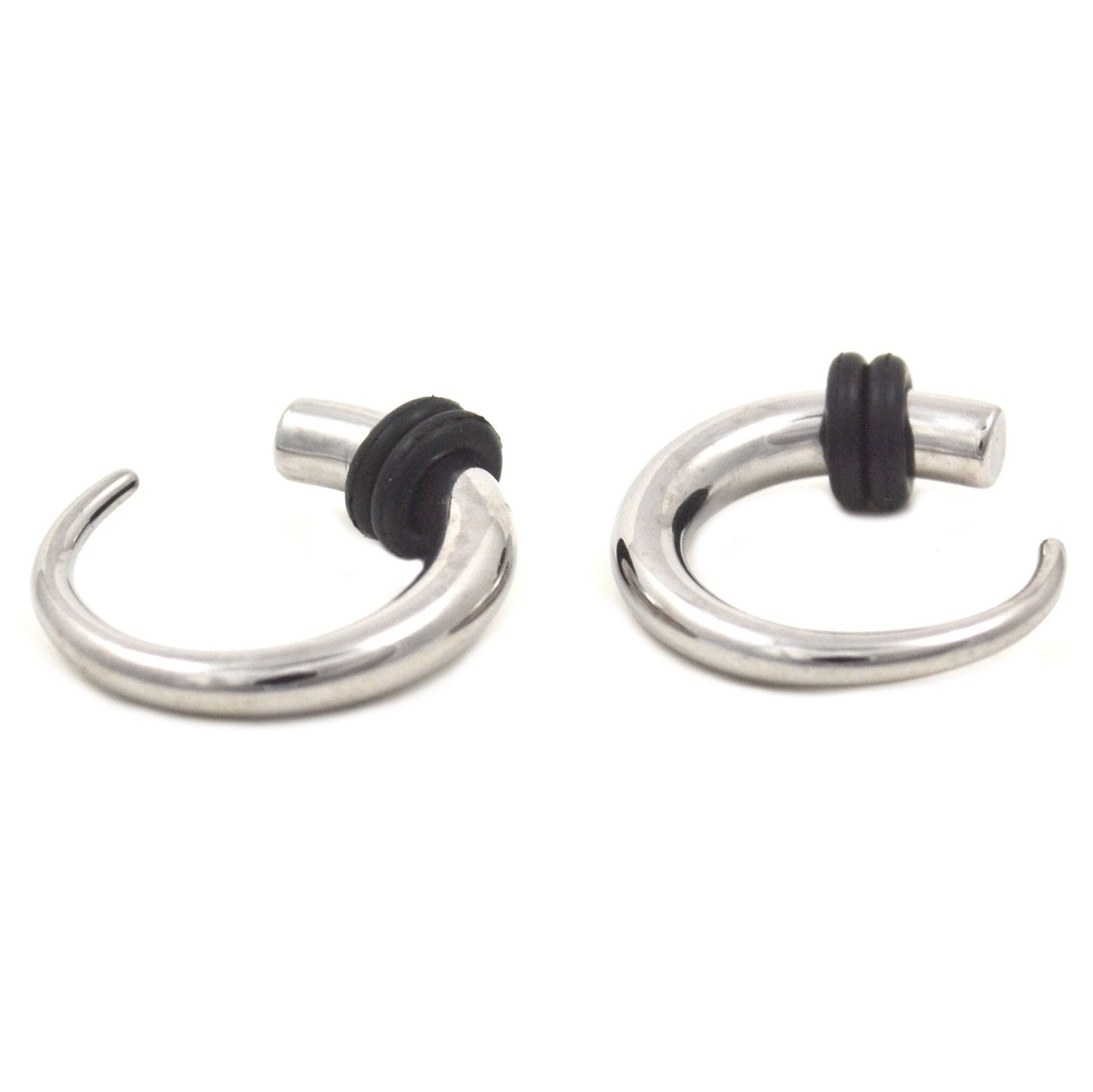 Stainless Steel Hook Tapers w/O-Rings (14g-0g) | BodyDazz.com