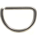 Stainless Steel D Shaped Ring Annealed 16G | BodyDazz.com