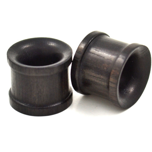 Black Areng Wood Double Flared Tunnel Plugs (2g-7/8")
