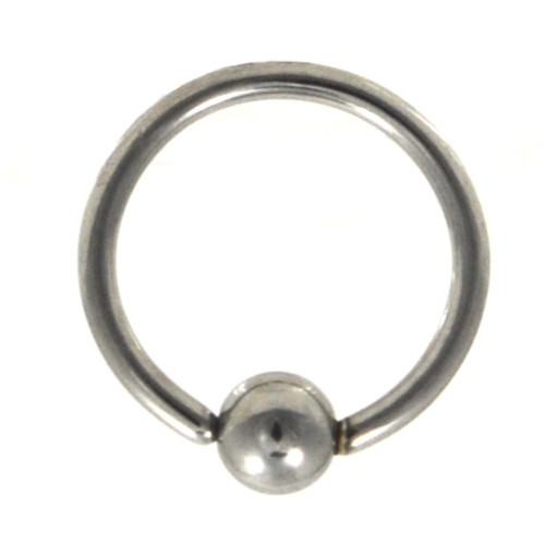 Steel Fixed Ball Captive Bead Ring CBR 18G (3 Sizes)