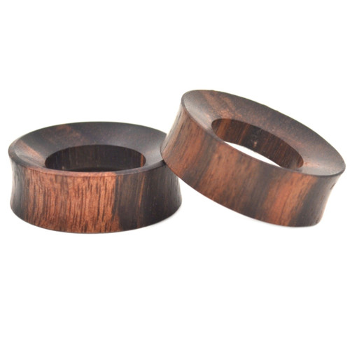 Organic Sono Wood Thick Rim Tunnels (25mm-50mm)