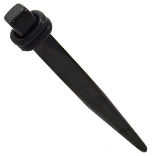 Black Steel Square Shaped Tapers (8g-0g)