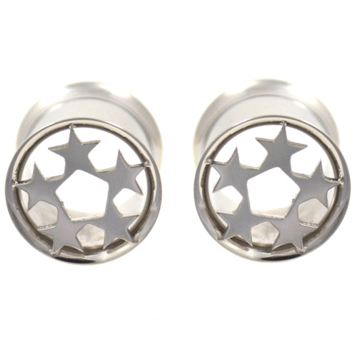 5-Star Cut Steel Design Tunnels (0g-5/8")