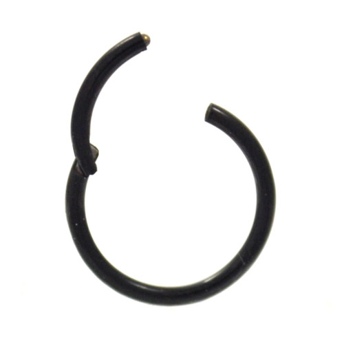 Blackline Hinged Segment Ring Hoop 16G (3 Sizes)