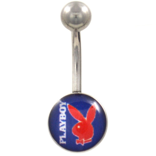 Golfer Playboy Bunny Logo Belly Ring