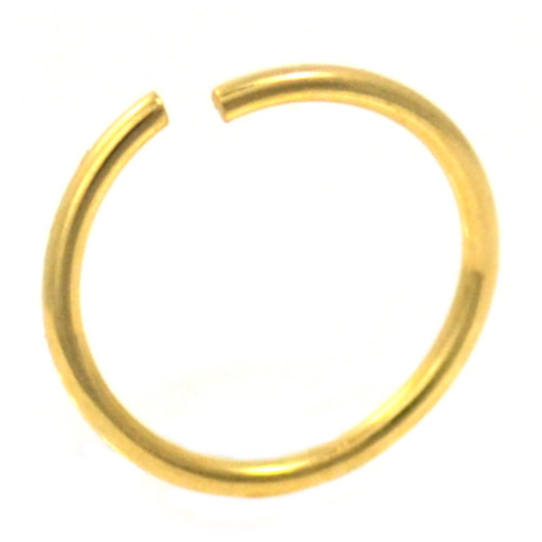 Gold Plated Bendable Nose Hoop 20G