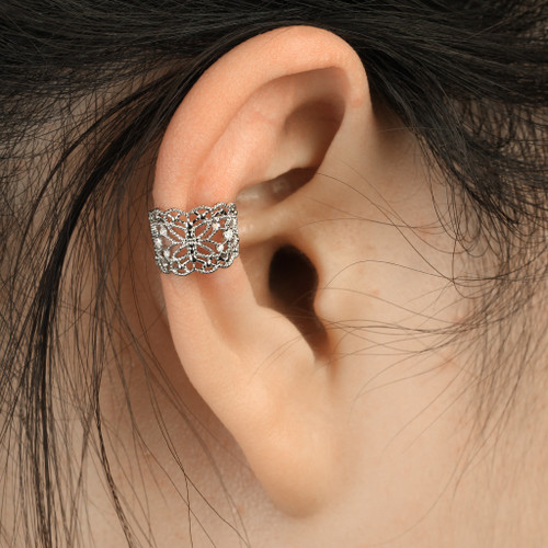 Filigree Butterfly Non Piercing Cartilage Earring Filigree Butterfly Non Piercing Cartilage Earring