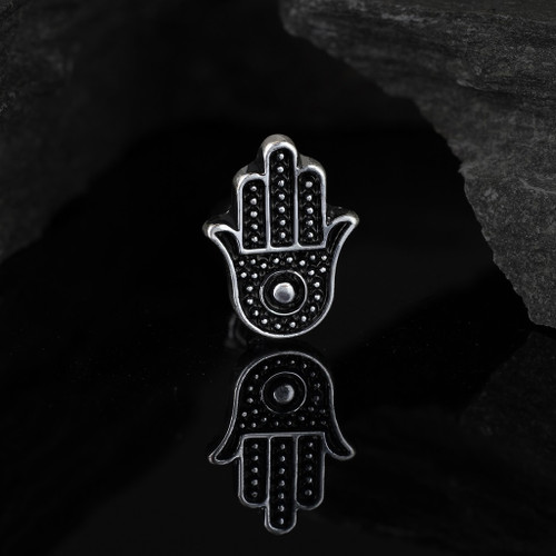 Hamsa Hand Cartilage Tragus Stud 16G 1/4" Hamsa Hand Cartilage Tragus Stud 16G 1/4"