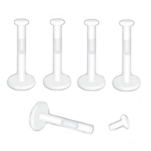 Piercing Nez Transparent L - 18G/20G, Acrylique Bioflex - Invisible Pour école, Travail, IRM - 7