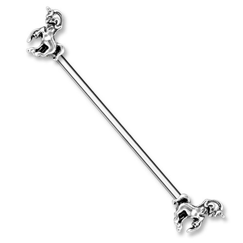 Unicorns Steel Industrial Barbell 14G 1 & 1/2" Unicorns Steel Industrial Barbell 14G 1 & 1/2"