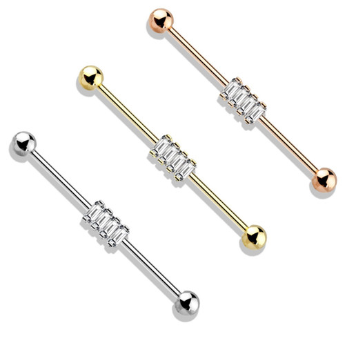 Quad Rectangle Steel Industrial Bar 14G-38mm Quad Rectangle Steel Industrial Bar 14G-38mm