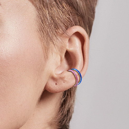 16G Opal Lined Exterior Titanium Hinged Segment 