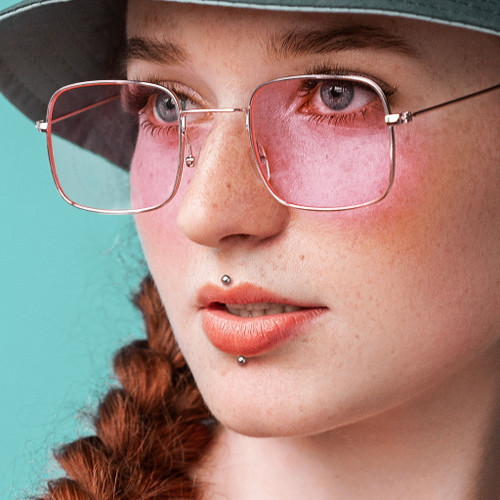 20G-16G Ball Top Threadless Push Top Titanium Labret