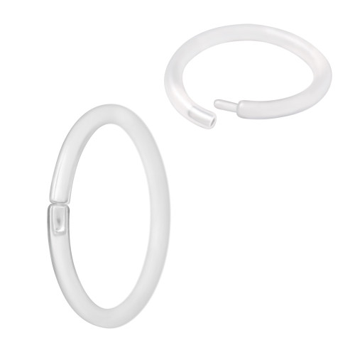 2PC 18G-16G Clear Flexible Seamless Segment Rings