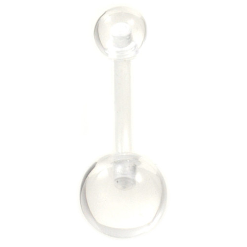 Clear Transparent(See-Through) Flexible Belly Ring