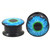 Blue/Green Eyeball Acrylic Screw Ear Plugs (8g-13/16")