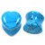 Turquoise Stone Heart Shaped Ear Plugs (2g-5/8")
