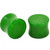 Dk Green Jade Stone Double Flared Plugs (6g-5/8")