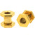 Gold Plated Hexagon Screw Tunnels Plugs (10g-1/2")
