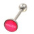 Pink Princess Tongue Ring Barbell 14g 5/8"