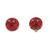 Red Austrian Crystal Ferido Ball Dermal Top 14G (2 Sz)