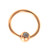 Rose Gold Plated Gem Ball CBR 16 Gauge (2 Sizes)