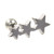 Stainless Steel Triple Star Cartilage/Tragus Bar 16g 