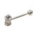 Stainless Steel Gavel Barbell Tongue Ring 14g 5/8"