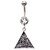 All Seeing Eye of Providence Steel Belly Ring