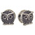 The Wise Black CZ Eyed Owl Screw Fit Plugs (8mm-20mm)