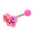 Frosted Animal Cookie Tongue Ring Barbell 14g 5/8"