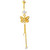 Gold Plated Butterfy & Shadow Belly Ring