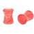 Solid Red Glitter Saddle Ear Plugs (8g-5/8")