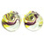 Yellow/Purple Wild Swirl Pyrex Glass Plugs (2g-5/8")