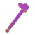 Purple Titanium Heart Nose Ring Bone 20g 5/16"