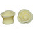 Cream Color Rosebud Double Flared Plugs (4g-5/8")