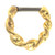 Gold Plated Twisted Hoop Septum Clicker 16G 1/4"