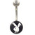 Black Silver Classic Playboy Bunny Logo Belly Ring
