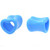 Light Blue Acrylic Heart Shaped Tunnels (8g-15/16")