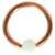 Rose Gold Plated White Opal Captive CBR 16G 5/16"