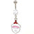 Santa Claus Christmas Collection Steel Belly Ring