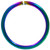 Rainbow Plated Bendable Nose Ring Hoop 18G