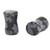 Obsidian Spotted Stone Double Flared Plugs (8g-1")
