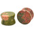 Colorful Unakite Stone Double Flared Plugs (8g-1")