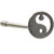 Yin & Yang Top Steel Nose Ring Stud 20G