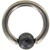 PAIR - Hematite Ball Captive Bead Ring CBR 18G/16G/14G